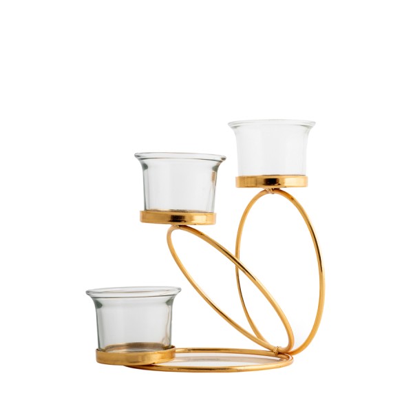 ΚΗΡΟΠΗΓΙΟ ΜΕΤΑΛΛΙΚΟ 3 ΘΕΣΕΙΣ ΜΕ ΓΥΑΛΕΣ