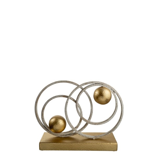 ΜΕΤΑΛΛΙΚΟ ΔΙΑΚΟΣΜΗΤΙΚΟ ΛΕΥΚΟ ΧΡΥΣΟ 30Χ8Χ22ΕΚ