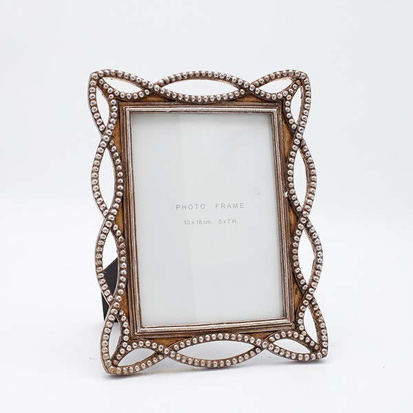 ΚΟΡΝΙΖΑ (13x18) ΜΕ ΠΕΡΛΕΣ ΠΟΛΥΡΕΖΙΝ ΜΠΡΟΝΖΕ 18.2x1.8x23.7cm (Συσκευασία 2 τεμαχίων)