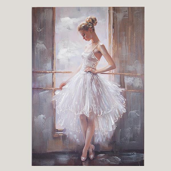 ΠΙΝΑΚΑΣ ΣΕ ΚΑΜΒΑ ΜΠΑΛΑΡΙΝΑ ΛΕΥΚΟ - ΜΠΕΖ - ΓΚΡΙ 70x3x100cm