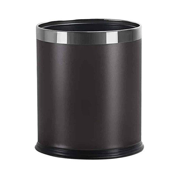 TEMNO Καλάθι Δωματίου Αχρήστων Μαύρο Inox 8lt