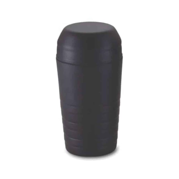 Yuk Σέικερ 800ml Καφέ Με Σίτα Ανοξείδωτο 18/10 Μαύρο Ματ