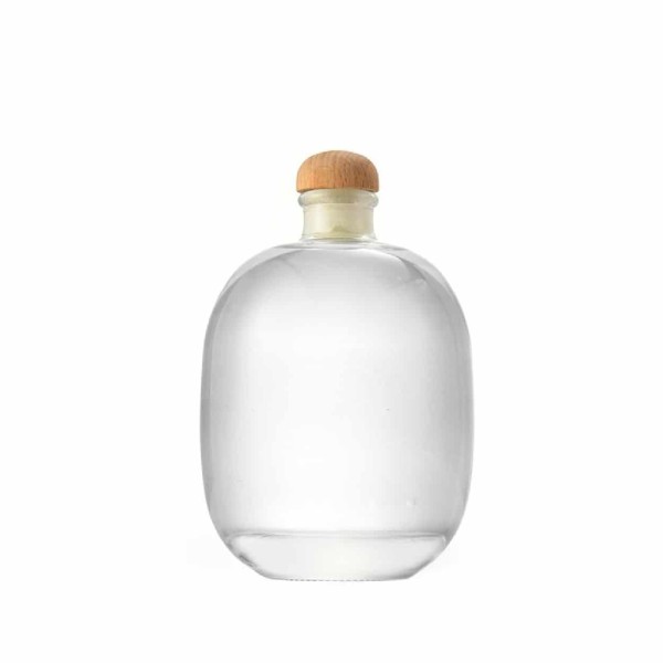 Yuk Μπουκάλι Γυαλί 270ml Στρόγγυλο Japan Με Καπάκι