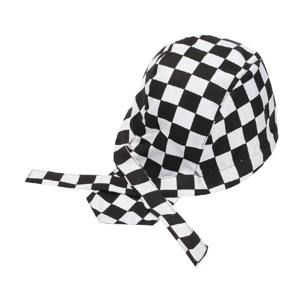 TEMNO Μπαντάνα Μάγειρα Squares Μαύρη/Άσπρη One Size