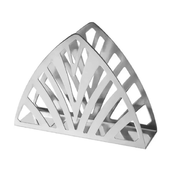 Yuk Χαρτοπετσετοθήκη Τρίγωνη Leaf Inox 13x10εκ