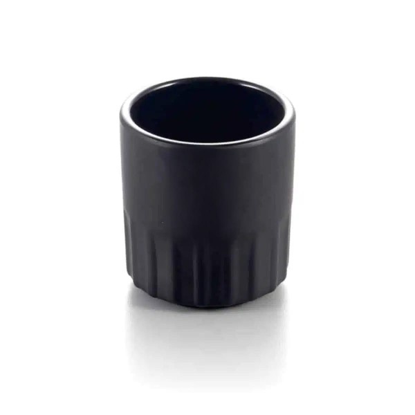 Yuk Θήκη Μελαμίνης Ζάχαρης Sticks Μαύρη Ματ Φ7x7.5εκ