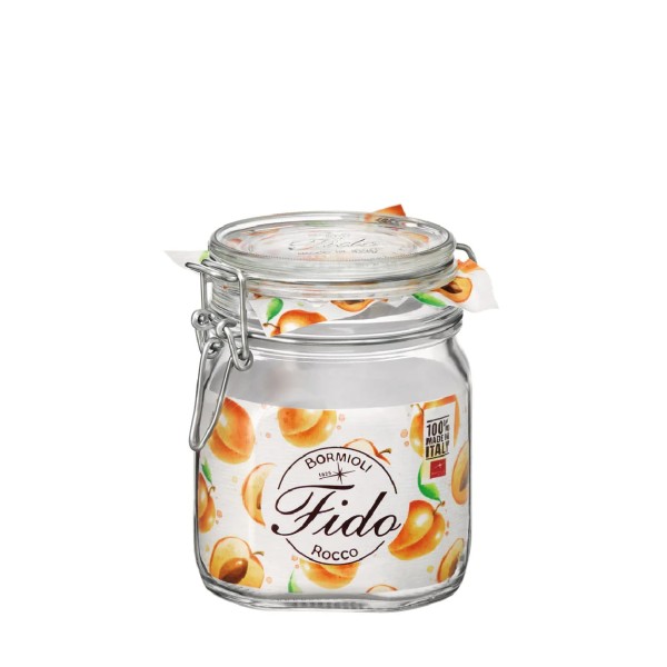 Bormioli Rocco Βάζο Γυάλινο Tempered Αεροστεγές Με Κλιπ Fido 750ml 11x14εκ