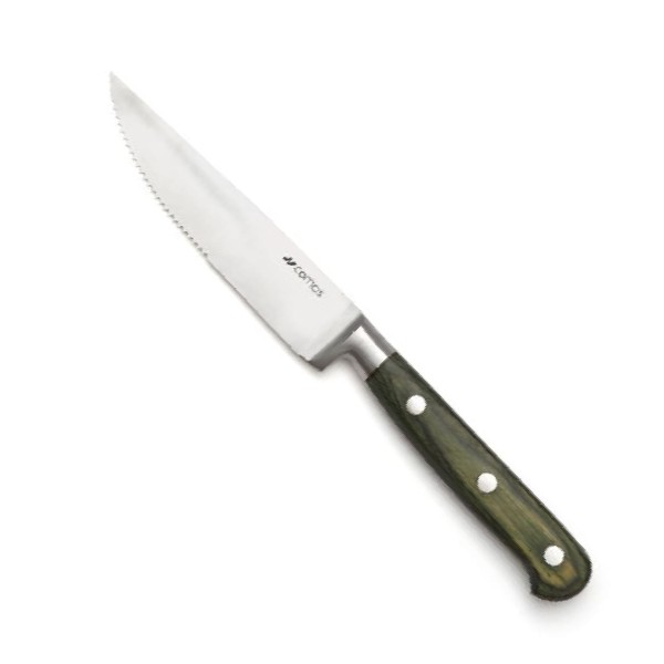 Comas Μαχαίρι Steak 18/10 Με Ξύλινη Λαβή Pakka Green