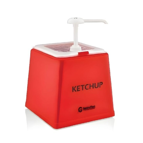 TEMNO Δοχείο Ketchup Με Τρόμπα 2.5lt PP