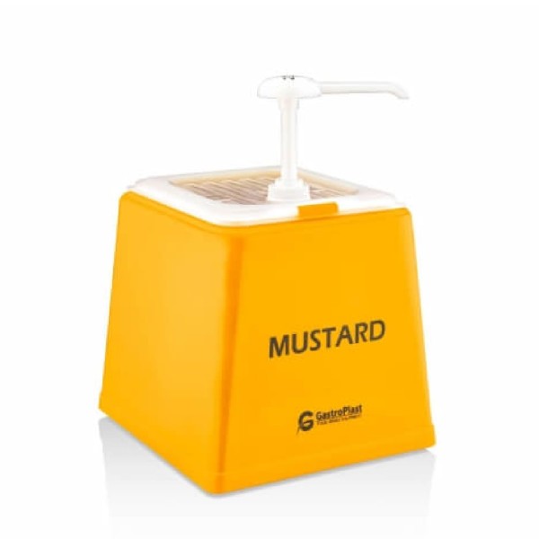 TEMNO Δοχείο Mustard Με Τρόμπα 2.5lt PP