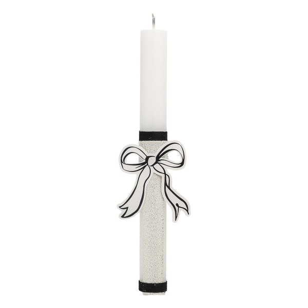 Beauty Home ΛΑΜΠΑΔΑ ΛΕΥΚΗ 25cm ΦΙΟΓΚΟΣ ΧΑΡΤΙΝΟΣ