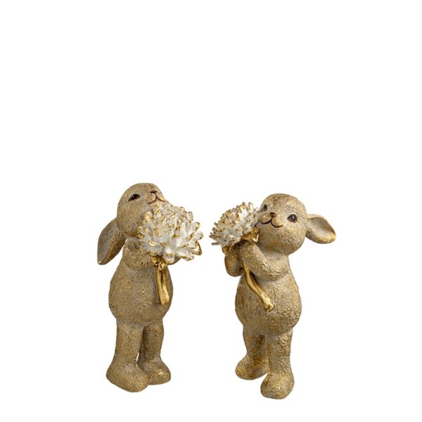 ΠΟΛΥΕΣΤΕΡΙΚΟ ΖΕΥΓΑΡΙ ΛΑΓΟΙ ΜΕ ΜΠΟΥΚΕΤΟ ΛΟΥΛΟΥΔΙΑ (ΤΙΜΗ ΤΕΜΑΧΙΟΥ)  12x6.5x18CM