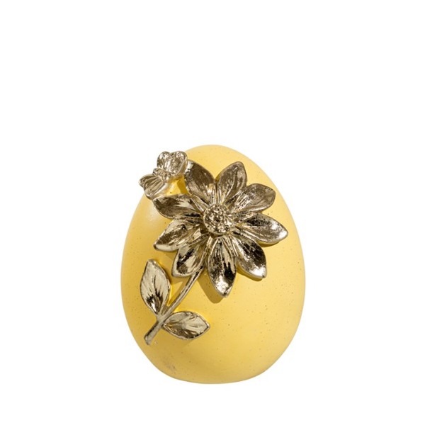 ΠΟΛΥΕΣΤΕΡΙΚΟ ΑΥΓΟ ΚΙΤΡΙΝΟ ΜΕ ΧΡΥΣΟ ΛΟΥΛΟΥΔΙ 10,8Χ11,5Χ14ΕΚ