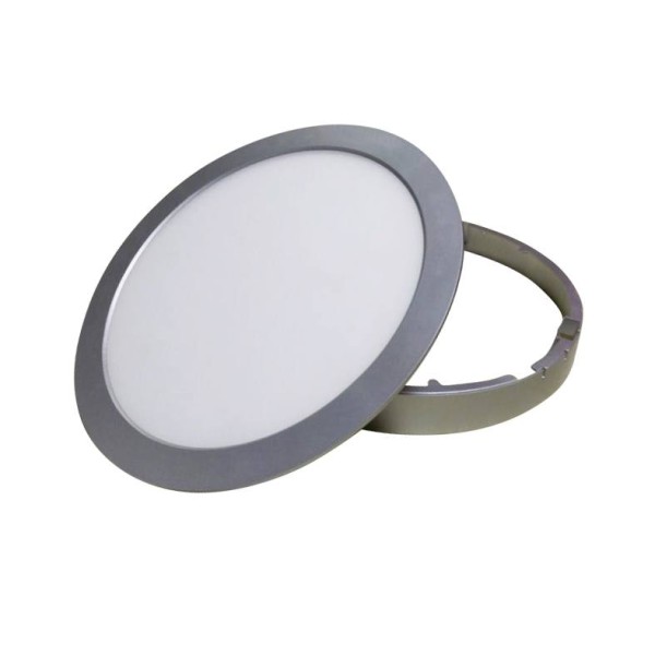 Υ/Κ SILVER LED ROUND PC SLIM PANEL 26W 6000K 1900Lm230V Φ295Ra80
