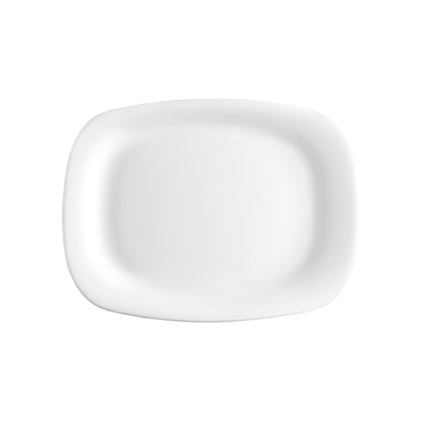 Πιατέλα Ορθογώνιας Οπαλίνας Άσπρη 21x28εκ Parma 6τμχ | Σετ 6 τεμαχίων