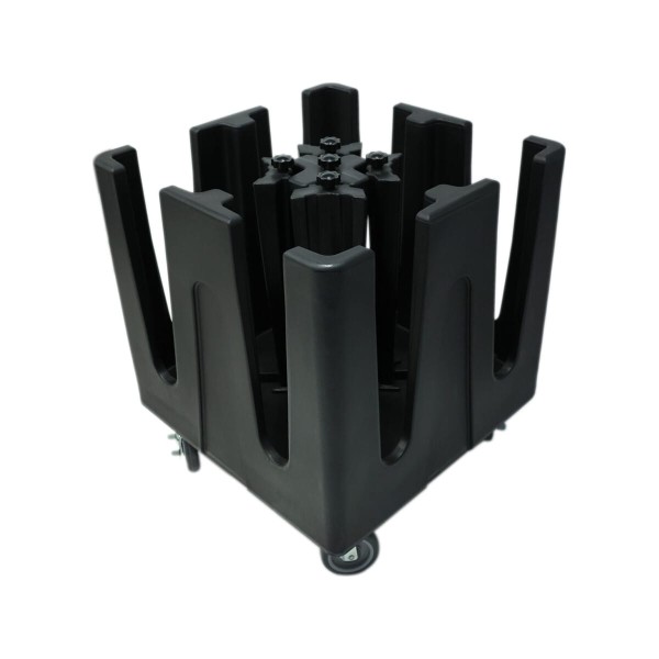 Τρόλεϊ Μεταφοράς 600 Πιάτων 6 Ρυθμιζόμενων Χωρισμάτων