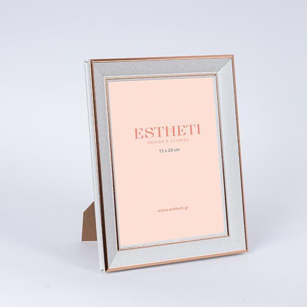 ΚΟΡΝΙΖΑ (15x20) ΠΛΑΣΤΙΚΗ ΛΕΥΚΗ - ΧΡΥΣΗ (Συσκευασία 8 τεμαχίων)