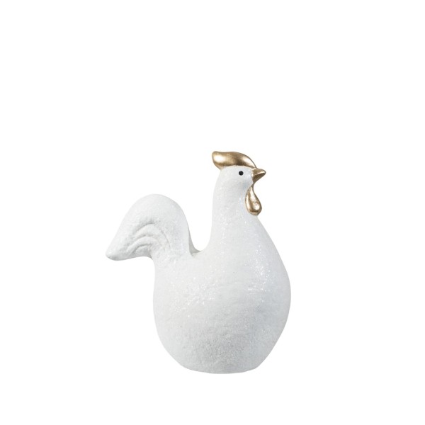 ΚΕΡΑΜΙΚΟΣ ΚΟΚΟΡΑΣ ΛΕΥΚΟΣ ΧΡΥΣΟΣ 15Χ7,5Χ17ΕΚ