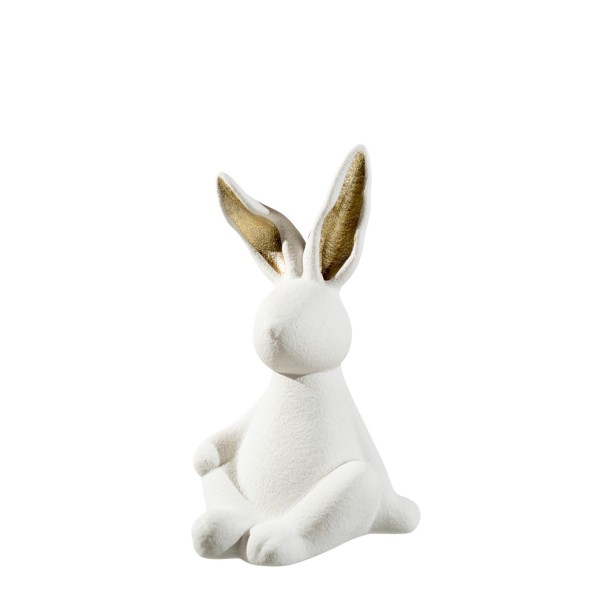 ΚΕΡΑΜΙΚΟΣ ΛΑΓΟΣ ΛΕΥΚΟΣ ΜΕ ΧΡΥΣΑ ΑΥΤΙΑ 10,5Χ10Χ19ΕΚ