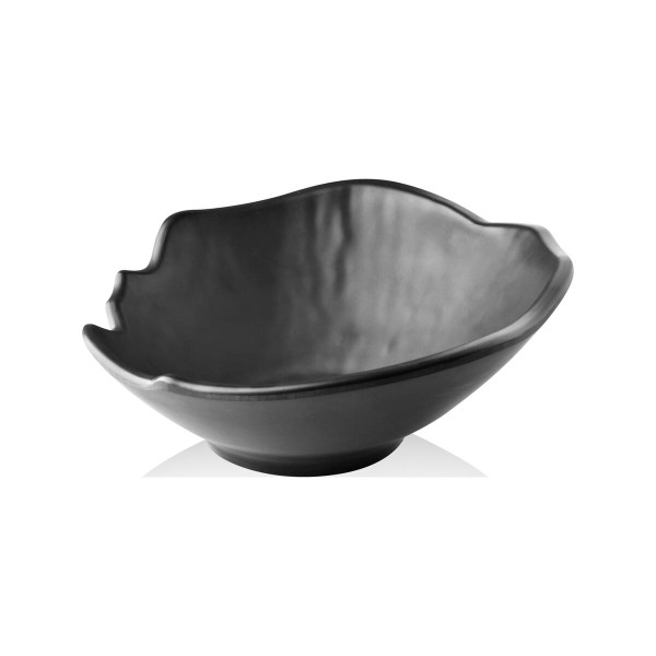 Yuk Μπολ Μελαμίνης Ασύμμετρο Black Rock 23x9εκ