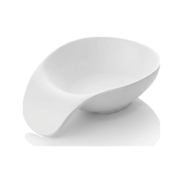 Μπολ Ντιπ Μελαμίνης Στρόγγυλο Άσπρο Ματ Handles 12x8εκ