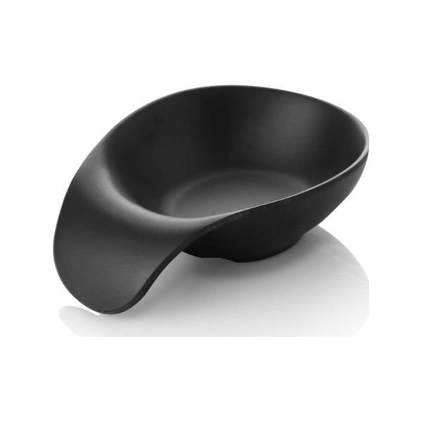 Μπολ Ντιπ Μελαμίνης Στρόγγυλο Μαύρο Ματ Handles 12x8εκ