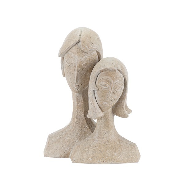 ΦΙΓΟΥΡΑ ΑΝΔΡΑΣ - ΓΥΝΑΙΚΑ ΠΟΛΥΡΕΖΙΝ ΜΠΕΖ 21x12x26.3cm