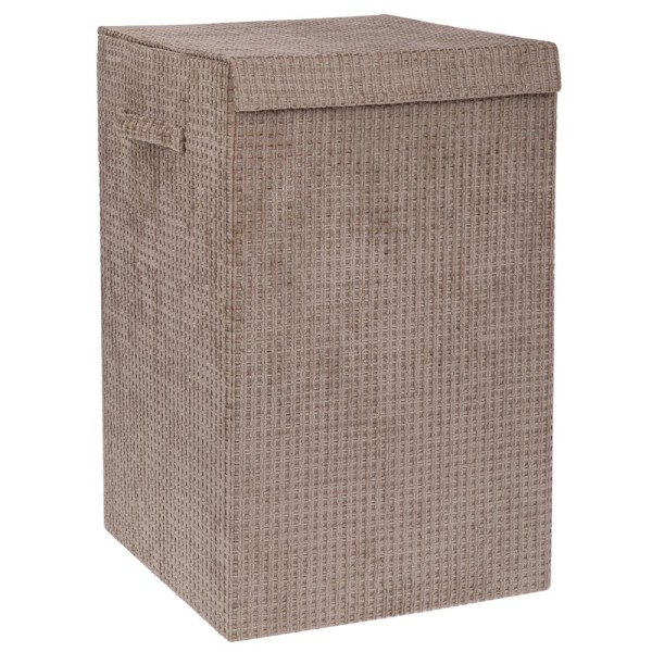 Καλάθι Απλύτων Υφασμάτινο Κρεμ 35x35x55εκ. iliadis 93031