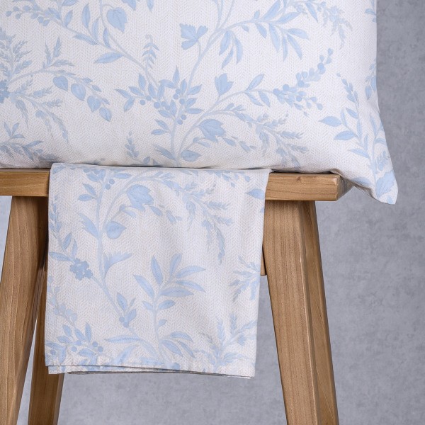 Σετ Σεντόνι Με 2 Μαξιλαροθήκες Polycotton King Με Λάστιχο 180x200+32εκ. Sienna Blue Casual Line Mini Melinen 20006058