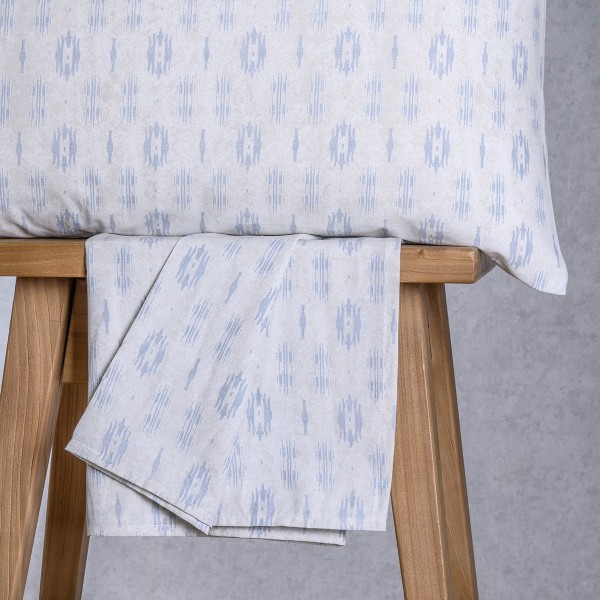 Σετ Σεντόνι Με 2 Μαξιλαροθήκες Polycotton King Με Λάστιχο 180x200+32εκ. River Light Grey Casual Line Mini Melinen 20006062