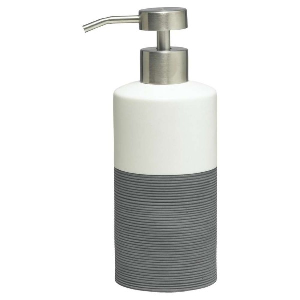 Ντισπένσερ Πορσελάνης 325ml-8,5x6,7x18εκ. Doppio Grey Sealskin 361840214