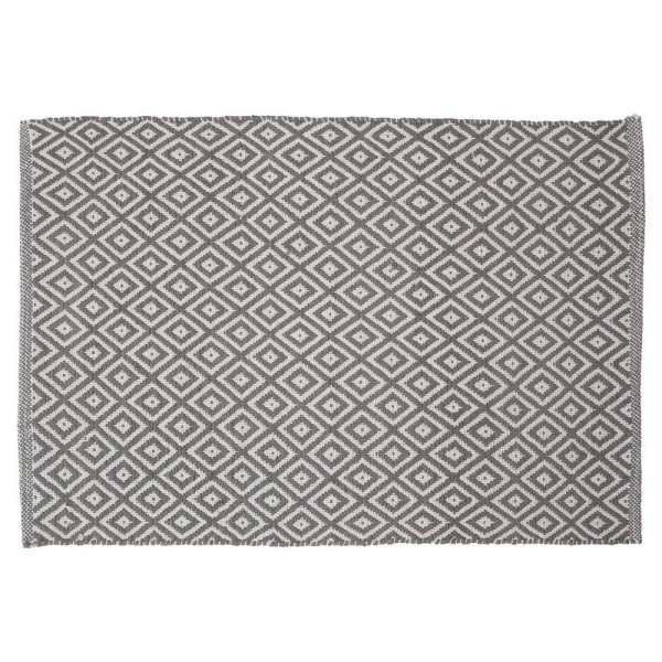 Ταπέτο Μπάνιου Βαμβακερό 60x90εκ. Trellis Grey Sealskin 294213614
