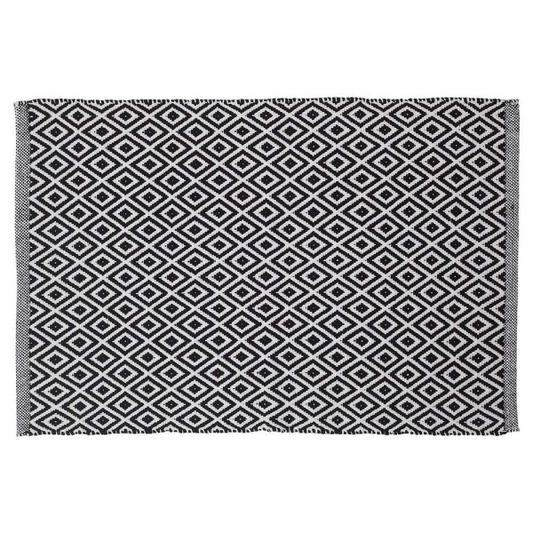 Ταπέτο Μπάνιου Βαμβακερό 60x90εκ. Trellis Black Sealskin 294213619