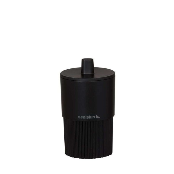 Κουτί Αποθήκευσης Καλλυντικών ABS 7,5x7,5x13,4εκ. Brave Black Sealskin 800022