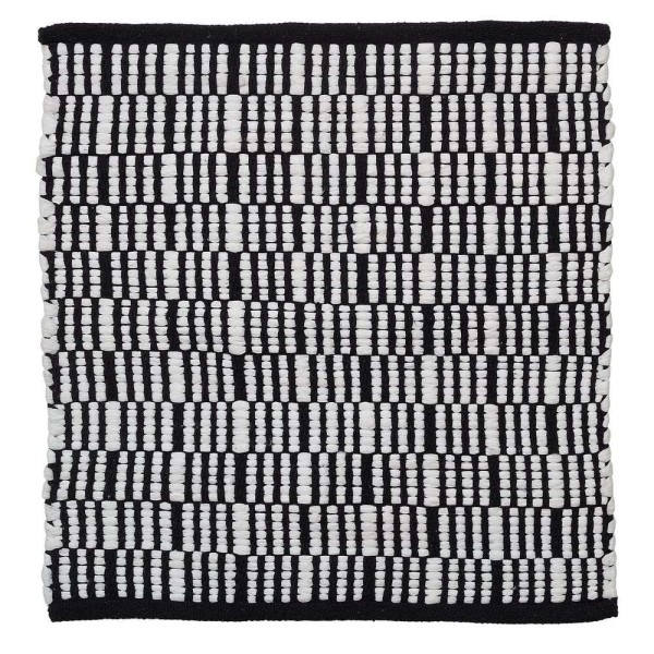 Ταπέτο Μπάνιου Αντιολισθητικό Polycotton 60x60εκ. Bandra Black Sealskin 800106