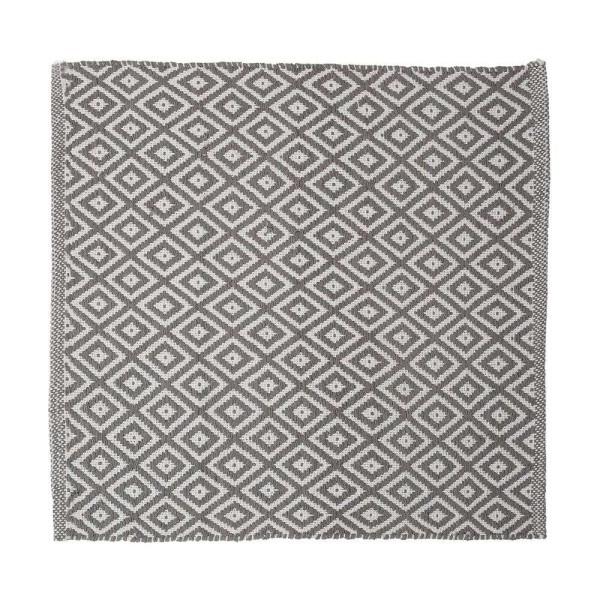 Ταπέτο Μπάνιου Υφαντό Βαμβακερό 60x60εκ. Trellis Grey Sealskin 800108