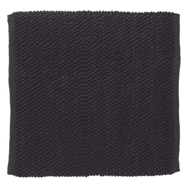 Ταπέτο Μπάνιου Αντιολισθητικό Polyester 60x60εκ. Delhi Dark Grey Sealskin 800112