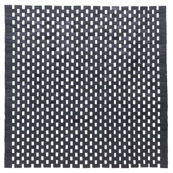Ταπέτο Μπάνιου Teak(Ξύλινο) 60x60εκ. Woodblock Black Sealskin 800126