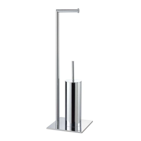 Πιγκάλ Με Χαρτοθήκη Μεταλλικό 20x20x71εκ. Tube 2nd Version Chrome Sealskin 800288