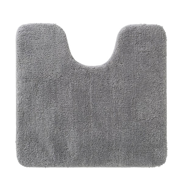 Ταπέτο Λεκάνης Αντιολισθητικό Polyester 57x60εκ. Cosima Grey Sealskin 800633
