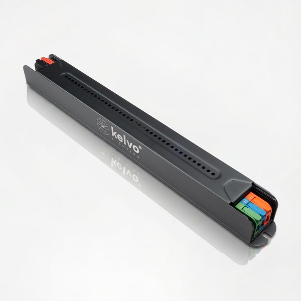 kelvo® PULSE KLV-107-0004 Ultra Slim Τροφοδοτικό/Μετασχηματιστής Class I PELV 120W 5A AC 220-240V σε DC 24V IP20 - Γκρι Ανθρακί Ματ - Μ25 x Π2.6 x Υ2.4cm - 5 Χρόνια Εγγύηση