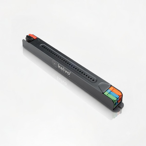 kelvo® PULSE KLV-107-0001 Ultra Slim Τροφοδοτικό/Μετασχηματιστής Class I PELV 48W 2A AC 220-240V σε DC 24V IP20 - Γκρι Ανθρακί Ματ - Μ20.1 x Π1.9 x Υ2cm - 5 Χρόνια Εγγύηση