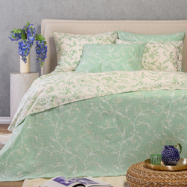 Σετ Σεντόνια Polycotton Μονά 170x270εκ. Sienna Forest Casual Line Melinen 20005917