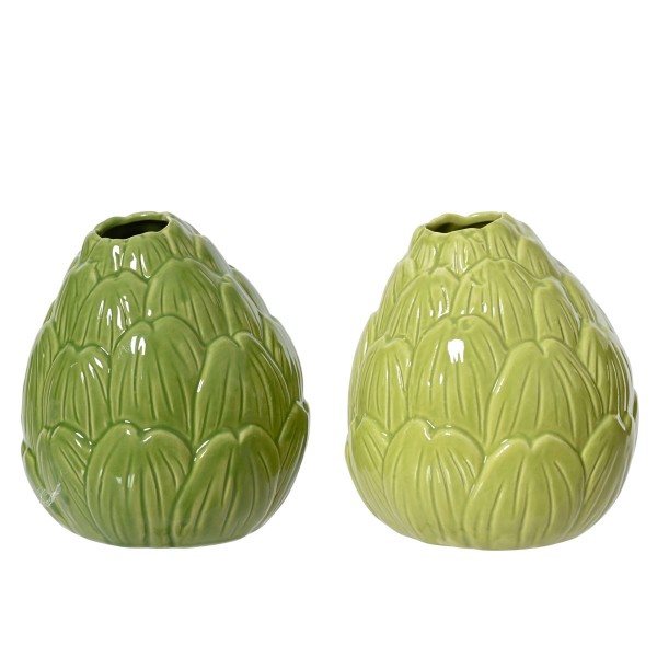 Beauty Home Πορσελάνινο Βάζο Αγκινάρα 10 x 10 x 11.5 cm