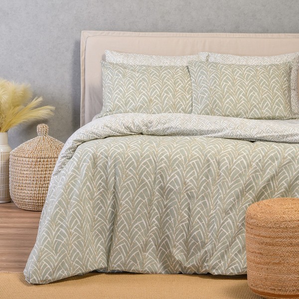 Σετ Σεντόνια Βαμβακερά Διπλά 205x270εκ. Coral Aqua Ultra Line Melinen 20005788