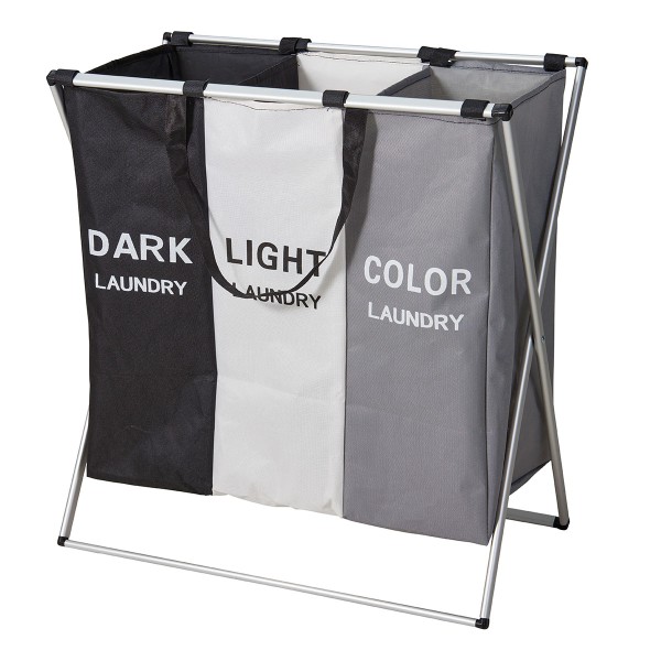 Καλάθι Απλύτων Polyester με Σκελετό Αλουμινίου 58x40cm MRShome