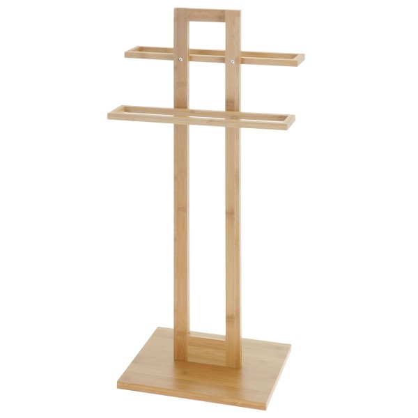 Επιδαπέδια Κρεμάστρα 2 Θέσεων από Bamboo 37x25x85cm MRShome