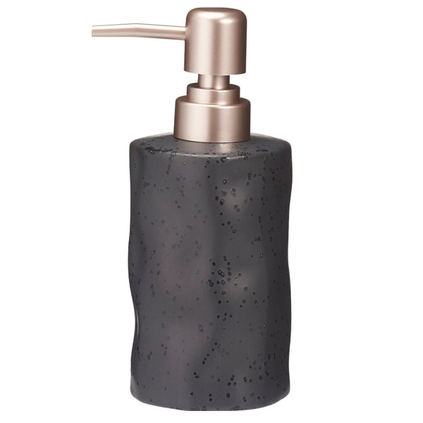 Δοχείο Κρεμοσάπουνου Stoneware 300ml 9x7.3x17.5cm Black 6U MRShome
