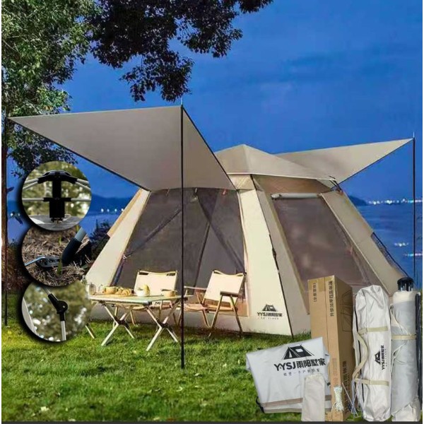 Σκηνή Αυτόματη 3-4 Ατόμων 210x210x140εκ. Summer Tiempo 42-3362