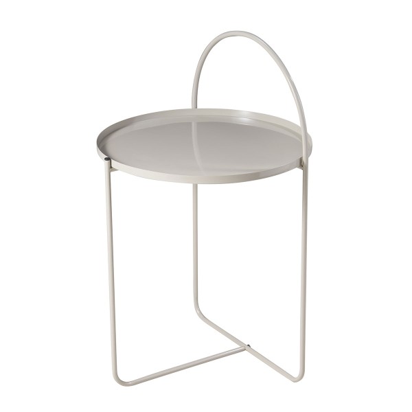 Τραπεζάκι Side Μεταλλικό Φ40x65εκ. Sand MRShome 0035000
